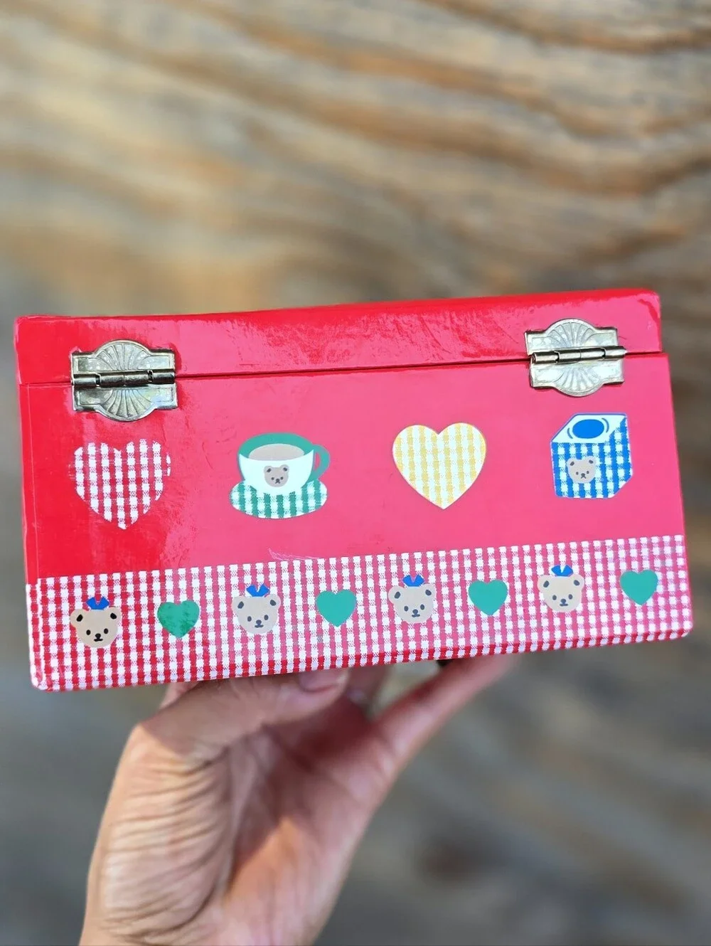 1990's NEW vintage SANRIO Hello Kitty double-tiered stamps, stickers, paper